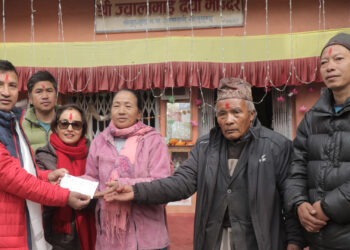 ज्वालामाई मन्दिरलाई एभरेष्टको १ लाख बढी आर्थिक सहयोग