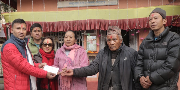 ज्वालामाई मन्दिरलाई एभरेष्टको १ लाख बढी आर्थिक सहयोग