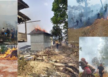 दुई सातामै सोलुखुम्बुमा आगलागीबाट ५० लाख बढीको क्षति