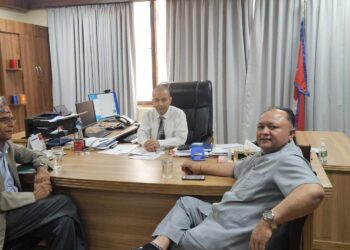 सोताङ अध्यक्ष बस्नेतले भेटे डिजि अर्याललाई, सोताङ बाटै राहदानी वितरण गर्न माग