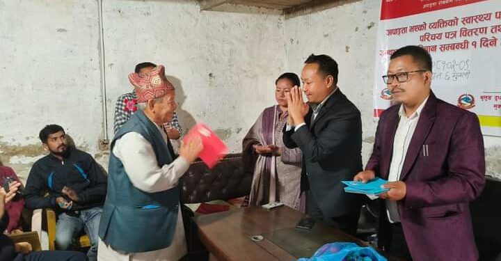 शिविरमार्फत पाए थुलुङ दुधकोशीका ४८ जनाले अपाङ्गता कार्ड