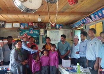 नेचासल्यानका आगलागी पीडित विद्यार्थीका लागी रीड नेपालको पोशाक तथा स्टेशनरी खर्च 