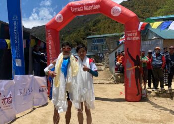 एभरेष्ट म्याराथनको उपाधी अर्जुन र लाक्पा ङिमालाई