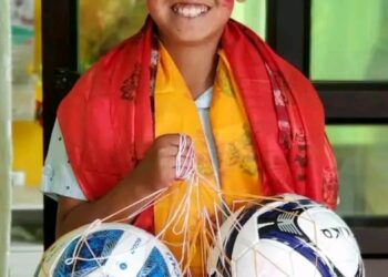 खोटाङमा राष्ट्रिय यू–१३ फुटबलमा छनोट भएका राई सम्मानित