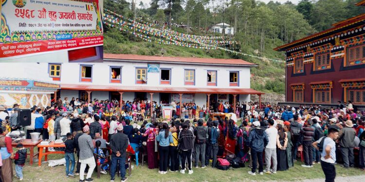 सोलुखुम्बुमा भव्यताका साथ मनाइयो २५६८ औं बुद्ध जयन्ती