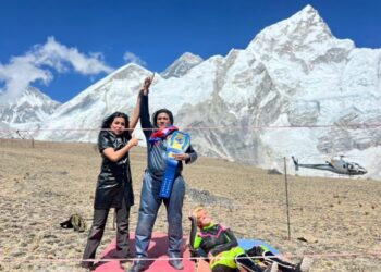 विश्व कीर्तिमानका लागि कालापत्थरमा रेस्लिङ,  भगवतीले  जितिन्