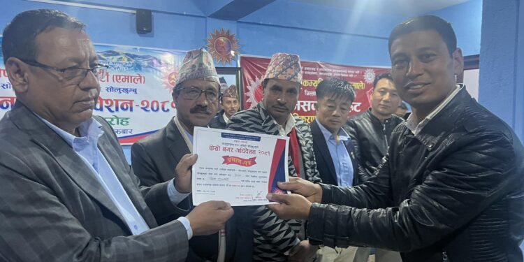 नेकपा एमाले सोलुदुधकुण्ड नगर कमिटी अध्यक्षमा राजभण्डारी चयन