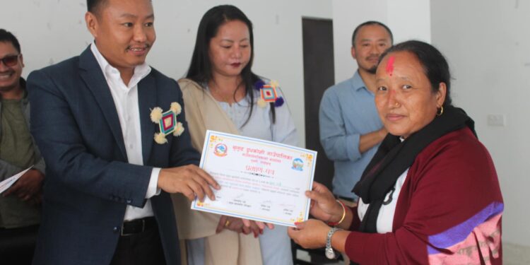 थुलुङमा अपाङ्गता भएका व्यक्तीहरुको संस्थाको क्षमता अभिवृद्धि तालिम