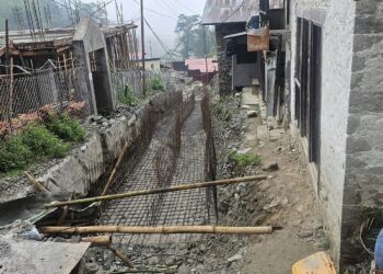 शिवटार बजार क्षेत्रको ढल व्यवस्थापन कार्य ७ महिनामा ५० प्रतिशत