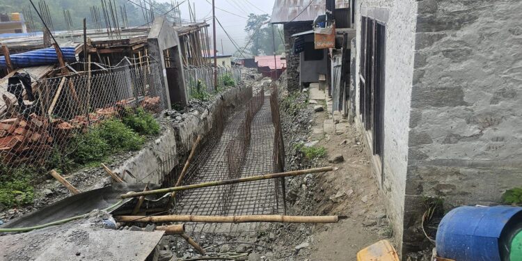 शिवटार बजार क्षेत्रको ढल व्यवस्थापन कार्य ७ महिनामा ५० प्रतिशत