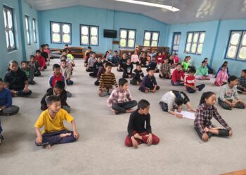 र्गामा माविका विद्यार्थीलाई आयुर्वेद तथा योग शिक्षा प्रभावकारी