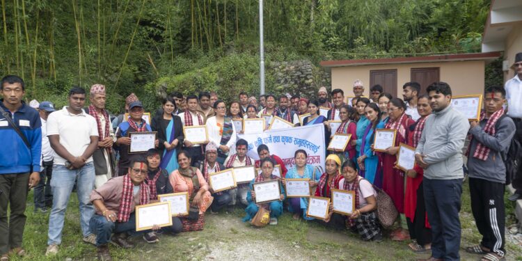 नेचासल्यानका ३९ उत्कृष्ट कृषक पुरस्कृत