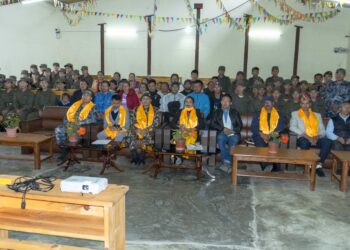 राष्ट्रिय सेवा दलको तालिम : गार्मा माविमा अनुशासित र लगनशील बन्दै विद्यार्थी