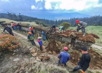 सोलुमा प्राचीनकालमा बनेका १८ मानेको पुनः निर्माण