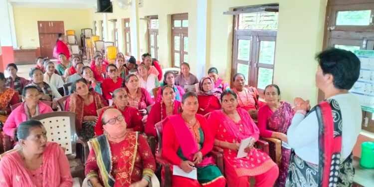 नेतृत्व विकास तथा कानुनी सचेतना तालिममा नेचाका महिलाहरुको उत्साहजनक सहभागीता