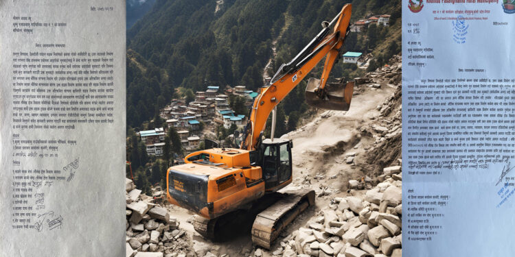 बस्ती बाइपास गरेर सडक खन्न खोजिएपछि स्थानीयले गरे अवरोध 