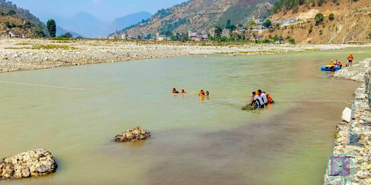 विपद् उद्धार सम्बन्धी अभ्यासका क्रममा सशस्त्र प्रहरीको डुबेर मृत्यु