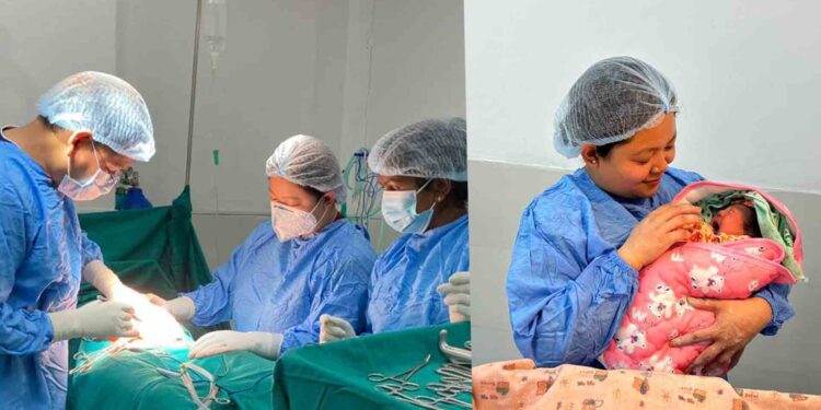 दुधकोशी अस्पतालमा  शल्यक्रिया मार्फत तेश्रो प्रसुती सफल