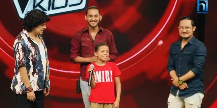  सोताङका विश्वकर्मा भ्वाइस अफ किड्स सिजन ३ को व्लाइन्ड अडिनबाट छनौट 