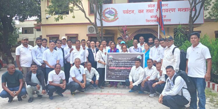 आन्दोलनमा  कोशी प्रदेशका वन रक्षक