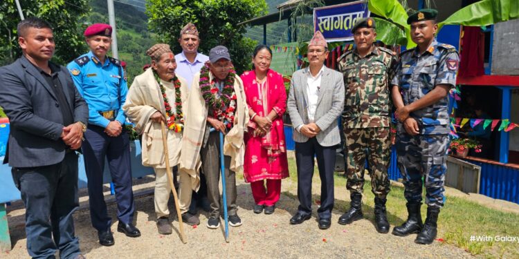 पेलुङमा अस्थायी प्रहरी चौकी स्थापना, जग्गादाता राईद्वयलाई सम्मान