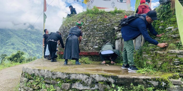 बौद्ध बुद्ध शेर्पा समाज लिखुपिकेले गर्याे, परानो बौद्धको सरसफाई