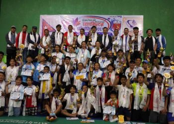  सोलुखुम्बुमा सम्पन्न जिल्ला व्यापी ब्याडमिन्टन प्रतियोगिताको उपाधि अर्जुन र  सगुनलाई 