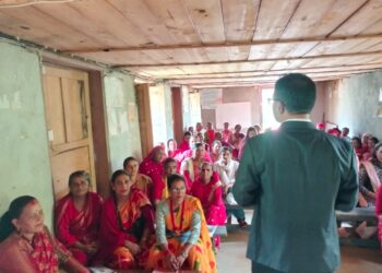 नेचा सल्यान २ का ५९ महिलालाई करेसाबारी व्यवस्थापन सम्बन्धी २ दिने तालिम