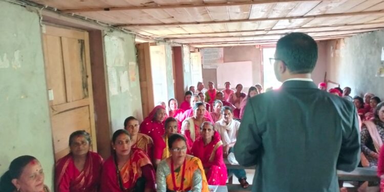 नेचा सल्यान २ का ५९ महिलालाई करेसाबारी व्यवस्थापन सम्बन्धी २ दिने तालिम