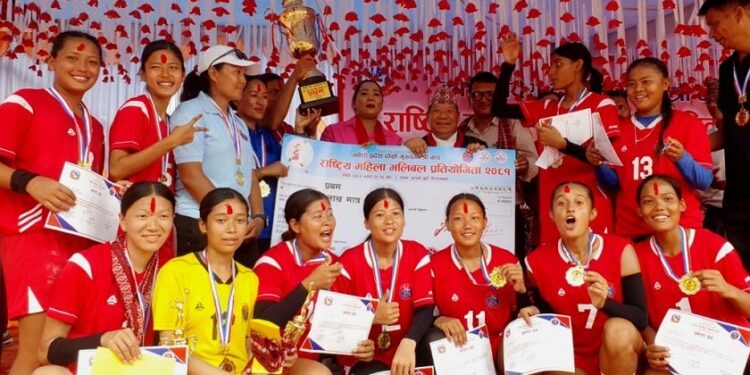 कोशीलाई मुख्यमन्त्री कप भलिबलको उपाधि