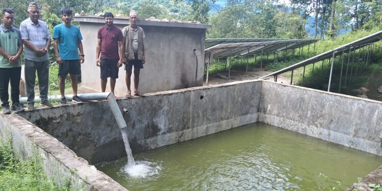 दुबेकोलमा सञ्चालित सोलार लिफ्टीङ आयोजनाको काम ९६ प्रतिशत सकियो 