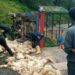 ब्रोइलर बोकेर सोलुखुम्बु आउँदै गरेको बोलेरो दुर्घटना, मानवीय क्षति भएन