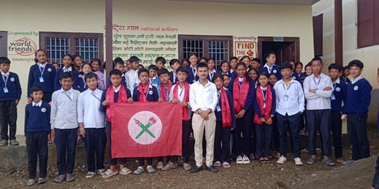 गणेस्थान मावि नेचामा संगम श्रेष्ठको अध्यक्षतामा नेविसंघ इकाई गठन