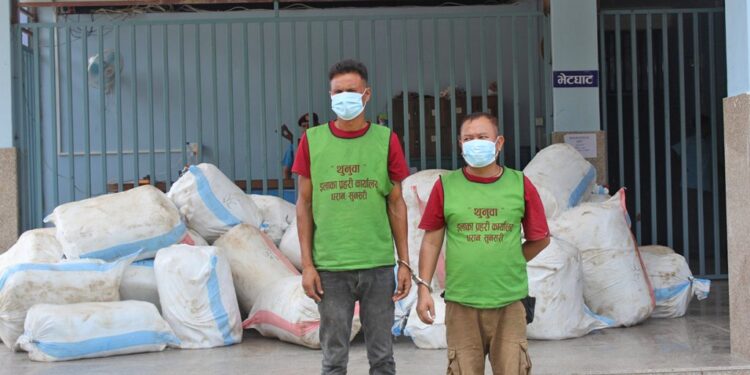 धरानमा १४ क्विन्टल गाँजासहित दुईजना पक्राउ