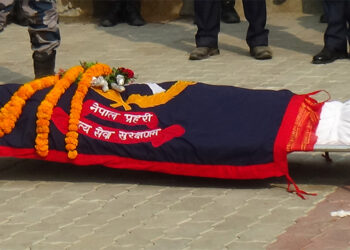 मोटरसाइकल दुर्घटना हुँदा बरिष्ठ हबल्दारको मृत्यु