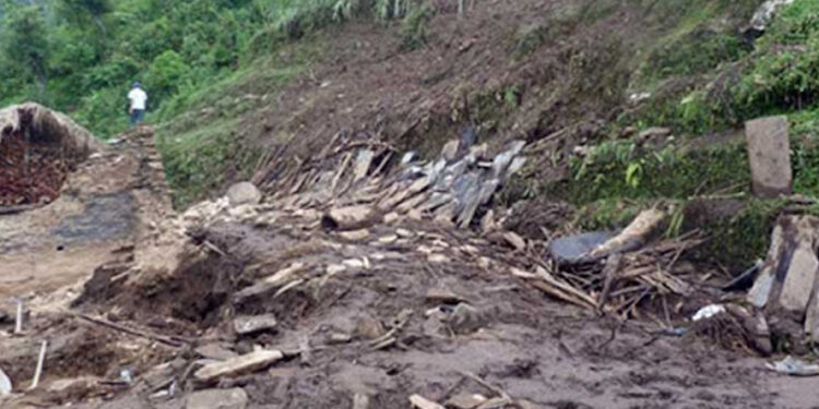 रुम्जाटारमा घर भत्किदा पशु चौपायमा क्षती