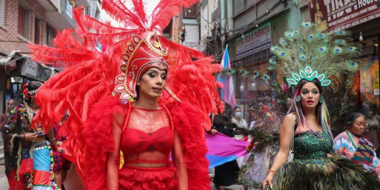 लैंगिक अल्पसंख्यक समुदायले मनाए गाईजात्रा उत्सव