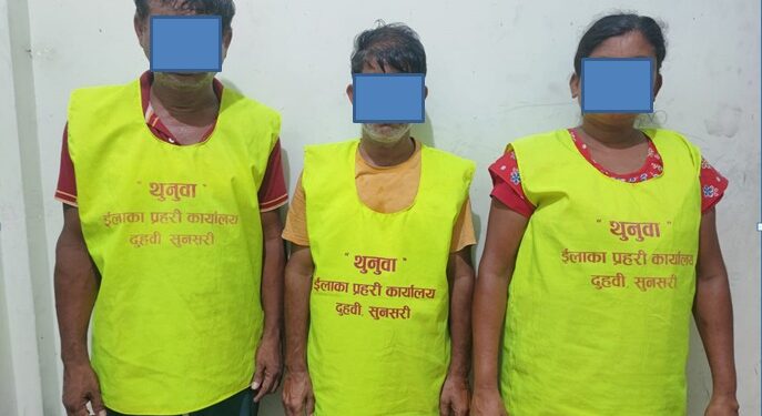 बालिकाको अपहरणमा तीन जना पक्राउ