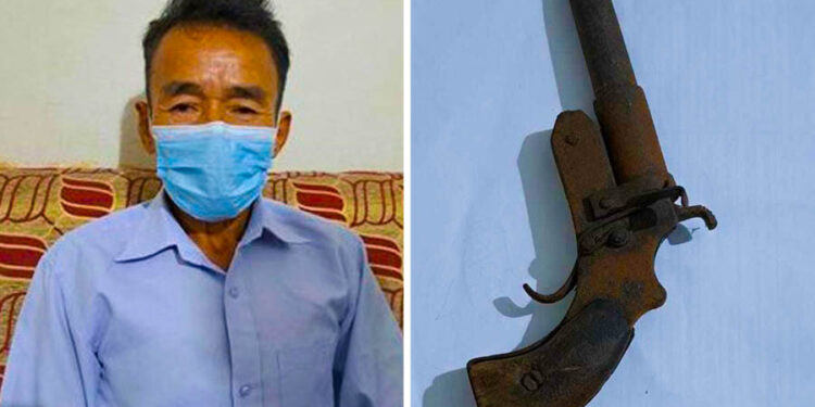 कुखुराको खोरमा कटुवा पेस्तोल, झापाका आङदेम्बे पक्राउ