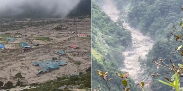 खुम्बुमा  खराब मौसमका कारण जान सकेन हेलिकप्टर, नदीमा फसेकालाई निकाल्न समस्या