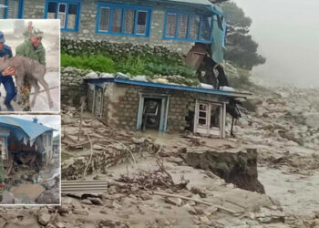 सोलुखुम्बुको थामे बाढीमा हराएका व्यक्ति घरभित्रै सकुशल फेला