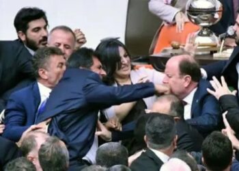 टर्कीको संसदमा सांसदहरुबीच कुटाकुट