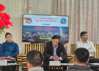  थामे पुनर्स्थापनाका लागी  खुम्बु पासाङल्हामु गाउँपालिकाले छुट्यायाे ७ करोड १० लाख बजेट