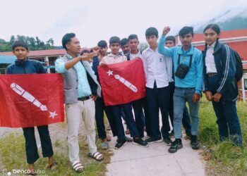 अखिल क्रान्तिकारी  ओखलढुङ्गाले चिशंखुगढीको एक विद्यालयमा गठन गर्यो इकाई समिति 