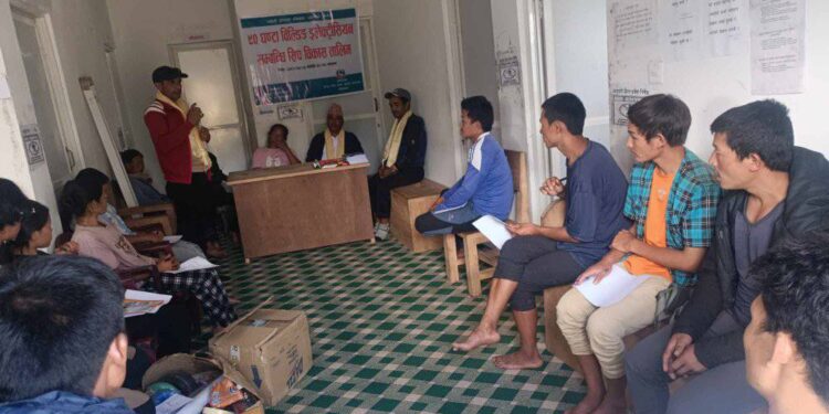 सोताङ गाउँपालिका ४ मा विल्डिङ इलेक्ट्रीसियन सम्बन्धी तालिम