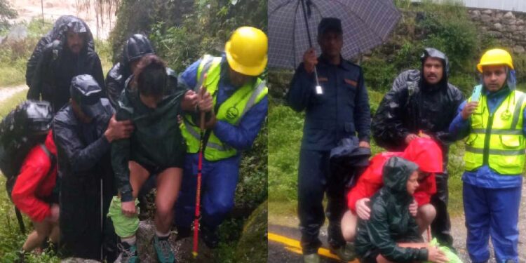  साल्मे पहिरोबाट एक अमेरिकन नागरिक घाइते, उपचारका लागी फाप्लु लगियो  