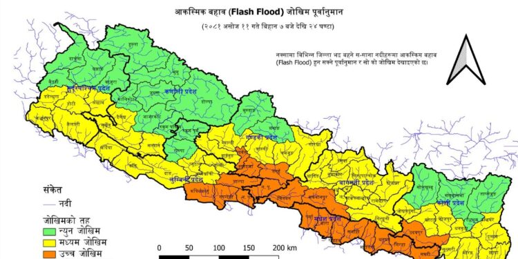 देशभर झरी : केही ठाउँमा ठूलो वर्षा