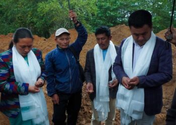  नगरको चौथो वडा कार्यालय भवनको रुपमा केरुङको वडा कार्यालय भवन शिलान्यास 