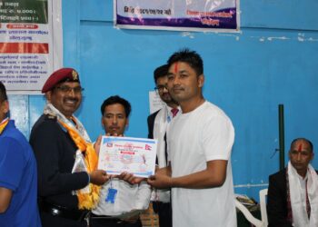 सोलुखुम्बुको शान्ति सुरक्षा प्रत्याभूतिमा अव्बल प्रहरी, उस्तै खेलमा पनि 