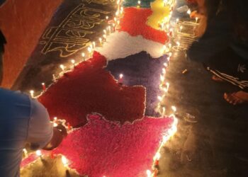 लिखुपिकेमा संविधान दिवसको अवसरमा दिप प्रज्वलन